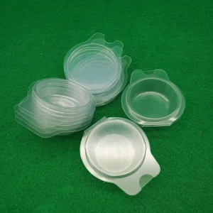 0.6mm Thick PET Wax Melt Clamshell 1oz Round Wax Pot Mini Wax Melts Clamshells