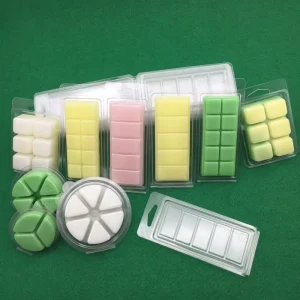 10 Cavity Candle Clamshell Wax Melts Mold Hot Sales Recyclable Plastic PET PVC 5 Cells 10 Plastic Packaging Manufacturer OEM