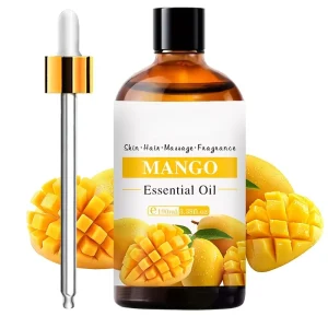 100% Plant Extract Seed-Based Cold-Pressed 100% Pure Mango Essential Oil 100ml Bulk for Bath Massage and Fragrance