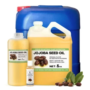 100% Pure Natural Golden Jojoba Oil Organic Bulk Cold-Pressed Carrier Oil for Face Hair Body and Massage
