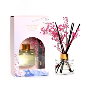 100 ml Dried Flower Home Fragrance Reed Diffuser Bottle, Custom Glass, Private Label