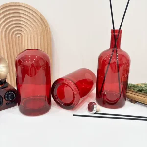 1000ml Empty Glass Diffuser Bottle Aromatherapy Home Fragrance Air Freshener Room Decoration Large Reed Diffuser with Stick