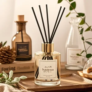 100ml 150ml 200ml Transparent Glass Reed Diffuser Bottles with Scent Sticks