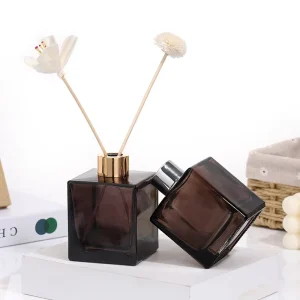 100ml 150ml 300ml 500ml Empty Black Square Reed Diffuser Bottle