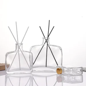 100ml 200ml 500ml Empty Clear Glass Reed Diffuser Bottle Essential Oil Aromatherapy Aroma Diffuser Sticks Bottle Set