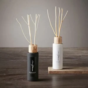 100ml 250ml Aromatherapy Reed Diffuser Set with Natural Reed Willow Sticks and Wood Cap