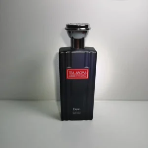 100ml Black Square Glass Perfume Bottle Luxury Frost Screen Printing Pump Sprayer Cream Cosmetics Packaging
