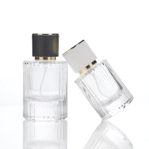 100ml Custom Round Glass Perfume Bottle with Pump Sprayer and Screen Printing Spot Supply