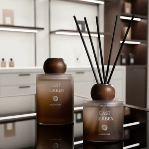 100ml DIY Glass Home Fragrance Indoor Rattan Reed Diffuser Set Alcohol-Free Eco-Friendly