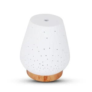 100ml Essential Oil Diffuser with Remote Control, Air Humidifier, Electric Wooden Aromatherapy Diffuser