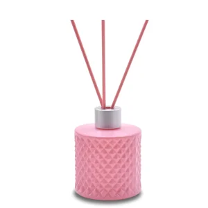 100ml Glass Reed Diffuser Bottle with Aluminum Collar and Fiber Sticks