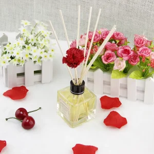 100ml High end square Glass Aroma Reed Diffuser Bottles Cosmetic Packaging