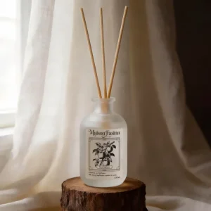 100ml Luxury Glass Bottle Reed Diffuser in Gift Box with Rattan Sticks for Home Office Car Aroma Hotels Customization