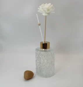 100ml Matte Glass Reed Diffuser Bottle with Cork Seal and Silver Lid
