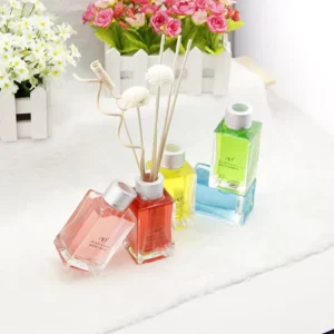 100ml Perfume Reed Diffuser with Sticks in Glass Gift Box for Car