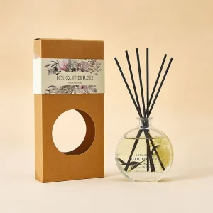 100ml Recyclable Aroma Glass Reed Diffuser Bottle with Cap and Sticks, Low MOQ Factory Direct