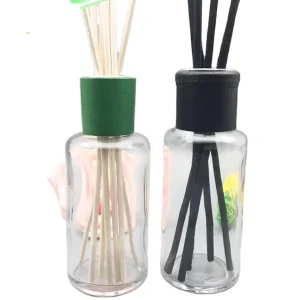 100ml Round Empty Glass Reed Diffuser Bottle with Cap and Stopper