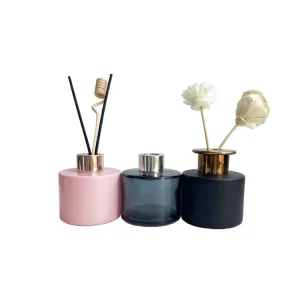 100ml Round Matt Black Difusor Room Fragrance Luxury Empty Aromatherapy Diffusion Glass Aroma Reed Diffuser Bottle