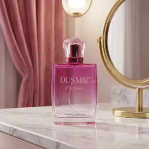 100ml Shiny Crystal Lid Long Last Floral Scent Female Perfume Elegant Pink Liquid Eau De Parfum for Women