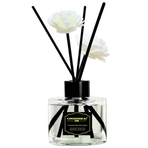 100ml Solid Luxury Eco Friendly Home Fragrance Reed Diffuser Bottle Rattan Sticks Air Freshener for Room Hotel OEM ODM