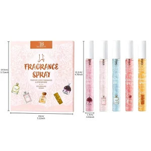 10ml Advanced Peach Spray Set Alcohol Free Long Term Perfume Sample Gift Box for Women’s Private Brand Household Use