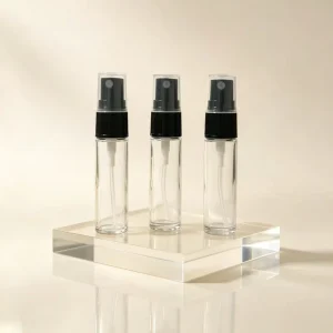 10ml Clear Glass Bottle Interchangeable Roller for Spray Pump Empty Perfume Essential Oil Cosmetic Container Custom