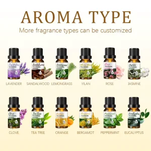 10ml Essential Oil Set Pure Natural Aromatherapy Oils for Diffuser Skincare Massage