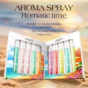 10pcs Set 10ml Summer Beach Aroma Spray Mist Numbered Pocket Perfume Set Long Lasting Fragrance for Women Travel Gift