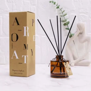 110 ml Home Fragrance Reed Diffuser Set with Rattan and Glass Bottle, OEM/ODM, Essential Oil