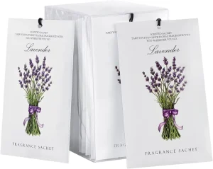 12 Pack Long Lasting Lavender Scented Sachets Drawer Closet Air Freshener and Deodorizer Bags for Home Use