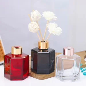 120ml Clear Aromatherapy Reed Diffuser Empty Glass Bottle with Screen Printing