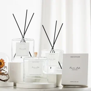 120ml Glass Reed Diffuser with Rattan Stick Liquid Home Decoration Air Freshener Bulk Supply Pure for Home Décor