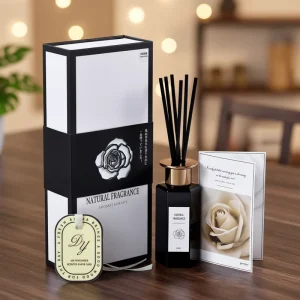 120ml Long Lasting Alcohol Free Reed Diffuser Gift Set Natural Perfume Oil for Home Hotel Spa Wedding Party Gift