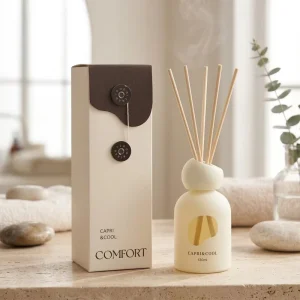 120ml Luxury Reed Diffuser Set Modern Ceramic Home Fragrance Long lasting Aromatherapy Diffuser for Gift
