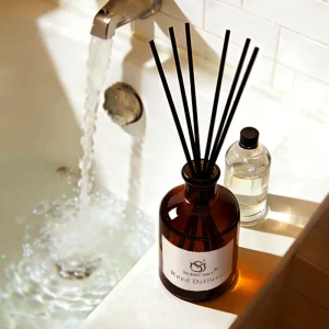 120ml Reed Diffuser Set with Natural Fragrance Oil BPA-Free Alcohol-Free Liquid for Home and Office