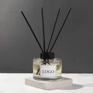 120ml Round Empty Glass Reed Diffuser Bottle for Home Decor