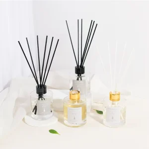 125ml Glass Bottle Perfume Essential Oil Reed Diffuser Set for Home