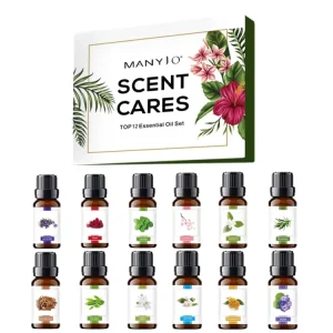 12pcs Essential Oil Gift Set Air Freshener 100% Pure Natural Organic 10ml Humidifier Essential Oil