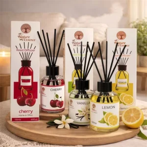 130ml Fruit Scent Reed Diffuser Oil Natural Aroma Essential Oil Refill Flameless Fragrance Diffuser Home Perfume Decor