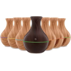 130ml Smart Electric Aroma Diffuser Ultrasonic Air Humidifier with LED Lamp for Essential Oils