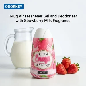 140g Air Freshener Gel Deodorizer with Milk Strawberry Remove Odors Keep Fresh with Essential Oil Factory Direct Sales