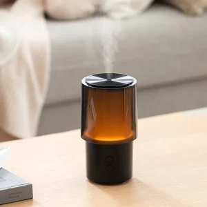 140ml Aromatherapy Essential Oil Diffuser 2 Speed Spray Ultrasonic Air Humidifier with LED Night Lamp for Home Room Yoga Gift