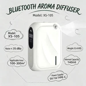 140ml Smart Waterless Essential Oil Diffuser Portable Aroma Diffuser for Home and Hotel Factory Supply
