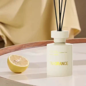 150ml Beige Glass Reed Diffuser Set with DIY Fragrance for Home Decor Gift
