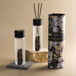 150ml Newly Designed Luxury Home Fragrance Jasmine Perfume Reed Diffuser Glass Bottle Hotel and Home Decoration Men’s Aroma
