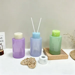 150ml Round Decorative Reed Diffuser Glass Bottle with Screw Cap and Fragrance