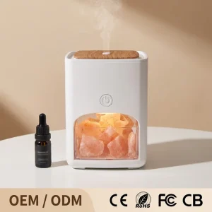 150ml Usb Crystal Stone Air Humidifier Himalayan Salt Rock Lamp Ultrasonic Essential Oil Aroma Diffuser for Home