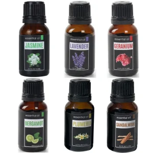 15ML Pure Natural Organic Fragrance Essential Oil Set for Body Care, Diffusers, Perfume, Candle and Soap Making
