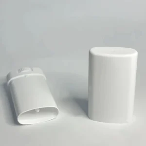 15g White Oval PP Material Lipstick Tube Sunscreen Deodorant Antiperspirant Balm Lip Highlighter Contour Concealer Face Mask
