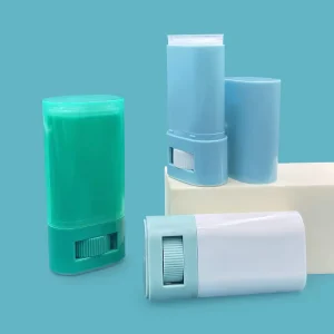 15ml 20ml Solid Fragrance Stick Bottom Rotating Roller Deodorizing Antiperspirant Stick Bottle Screen Printed